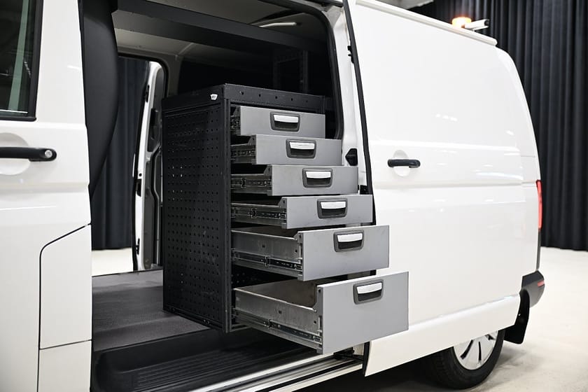 Bild 3 av Volkswagen Transporter 4M 150HK L2 Servicebil|Dubbeldörr|V-Inredd|Moms|SeUtr!