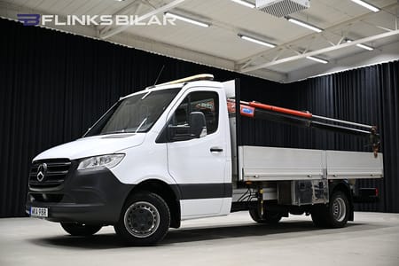 Mercedes-Benz Sprinter 516 CDI Chassi 163HK L4 Långflak|Kranbil|3.5ton-dragvikt|Moms