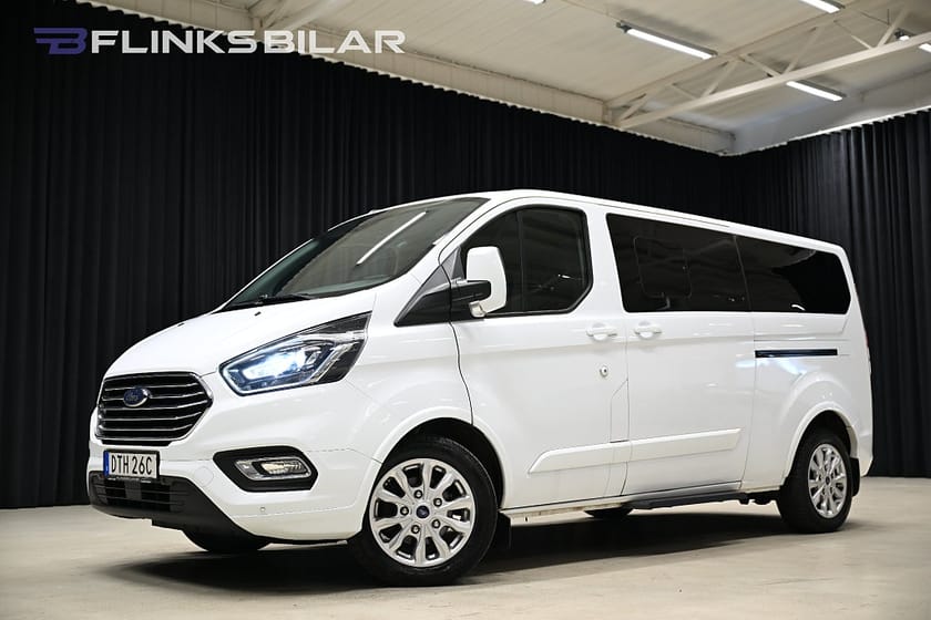Bild 1 av Ford Tourneo Custom 320 130HK L2|8-Sits|Drag|Värmare|Dubbeldörr|Leasbar