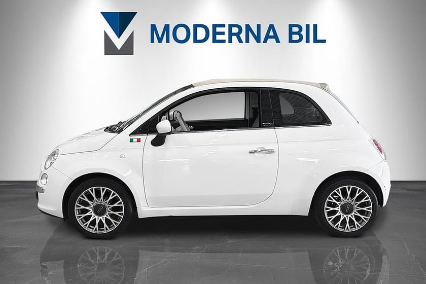 Bild 3 av Fiat 500C 1.2 8V Lounge Cabriolet AC Halvskinn AUX SV-såld