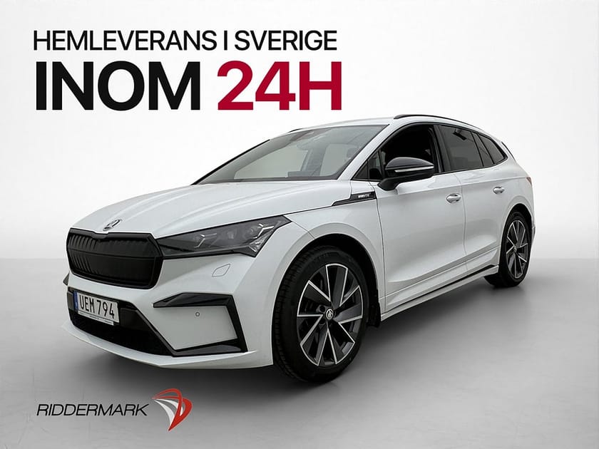 Bild 1 av Škoda Enyaq iV 80 Skoda Sportline Värmare Kamera CarPlay Drag MOMS