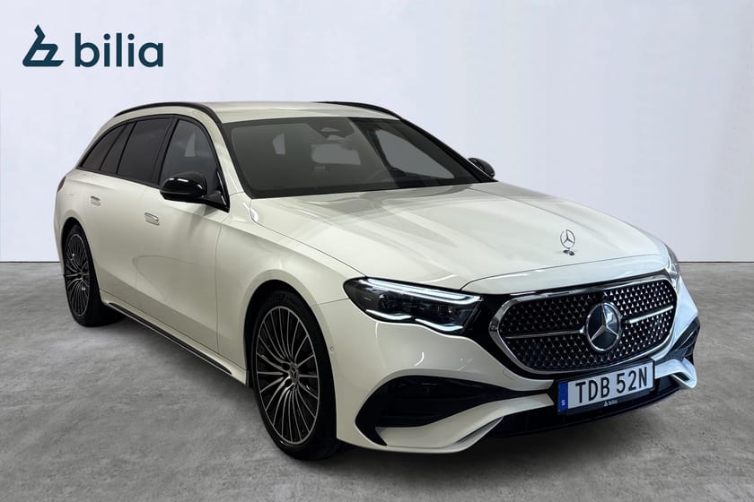 Bild 3 av Mercedes-Benz E 300 d e 4MATIC T AMG Line Premium / Skinn / Night package