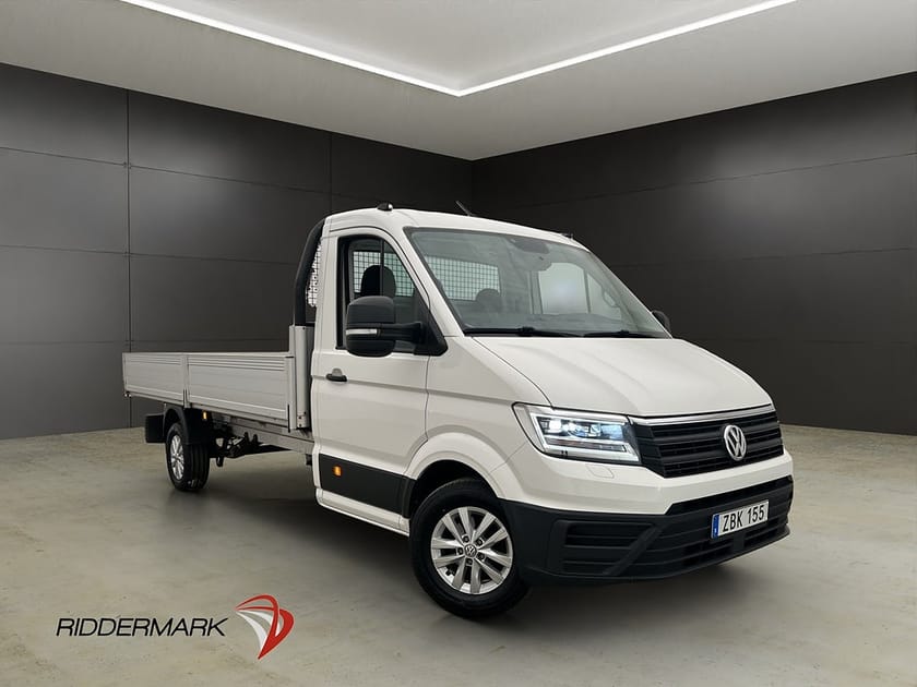Bild 1 av Volkswagen Crafter Chassi FLAKBIL 177hk Värmare Drag CARPLAY Moms