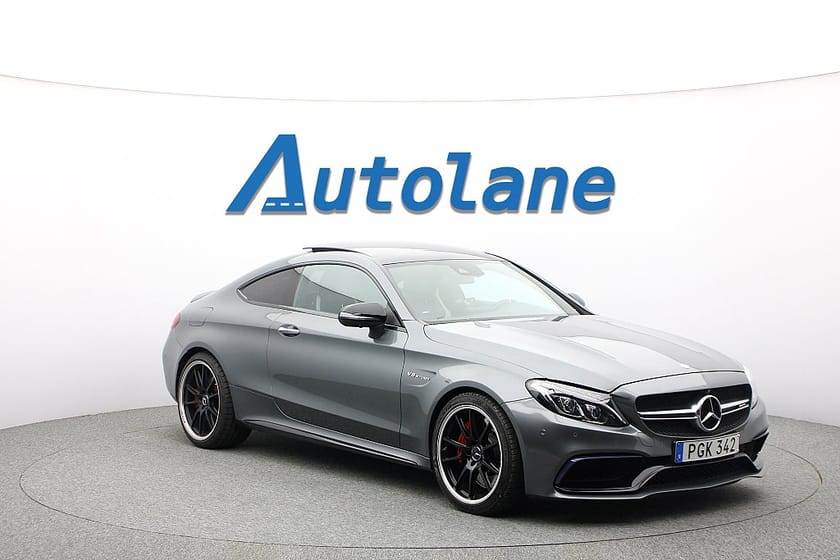 Bild 1 av Mercedes-Benz AMG C 63 S Coupé C63 Panorama, Burmester®, 360 kamera, Sv-Såld