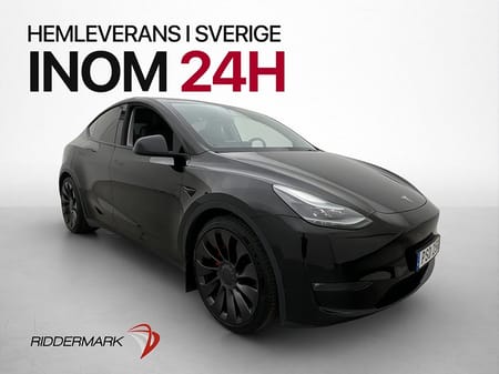 Tesla Model Y Performance AWD Dragkrok Svensksåld Panorama