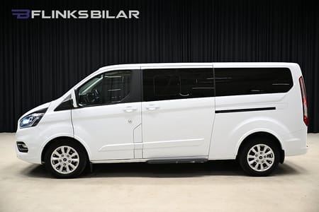 Ford Tourneo Custom 320 130HK L2 Automat|9-Sits|LED|Värmare|NyKamrem|Leasbar