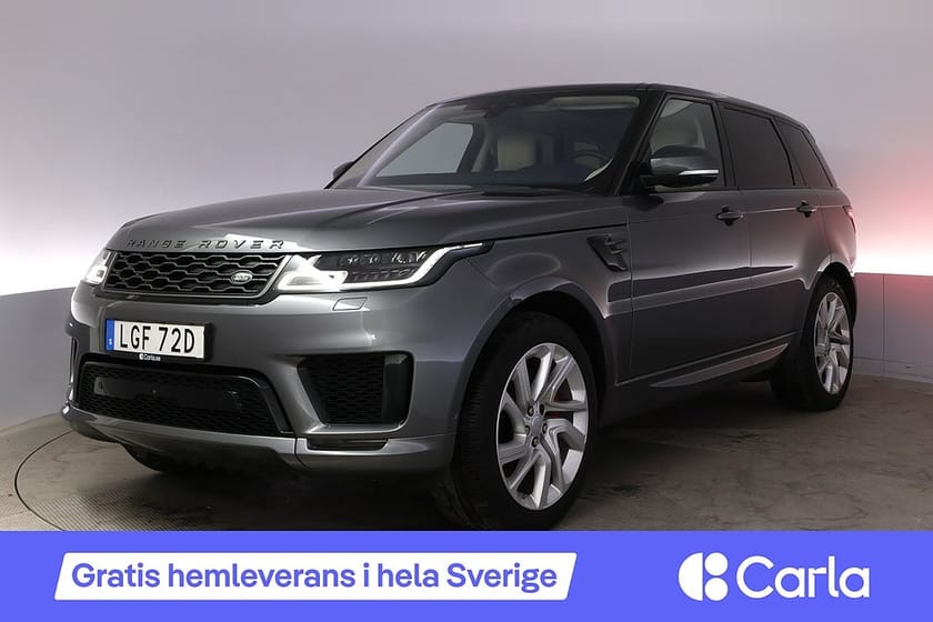 Bild 1 av Land Rover Range Rover Sport P400e HSE Pano 360 Elstol Drag