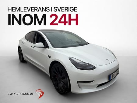 Tesla Model 3 Performance AWD Panorama Svensksåld