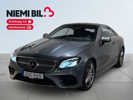 Mercedes-Benz E 200 4MATIC Coupé AWD Aut AMG Line Pano Pvärm HuD Kamera Skinn
