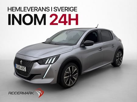 Peugeot e-208 136hk GT Pack Kamera CarPlay Navi Adaptiv-Fart
