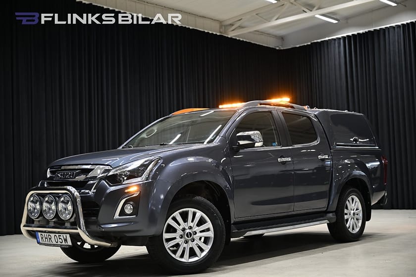 Bild 2 av Isuzu D-Max Crew Cab 163HK Automat|Kåpa|Dubbelgolv|Släde|Moms|Lågmil|SeUtr!!