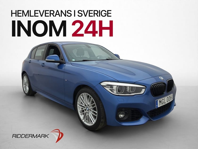 Bild 1 av BMW 118i 136hkM Sport P-sensorer Navi Bluetooth Läderklädsel
