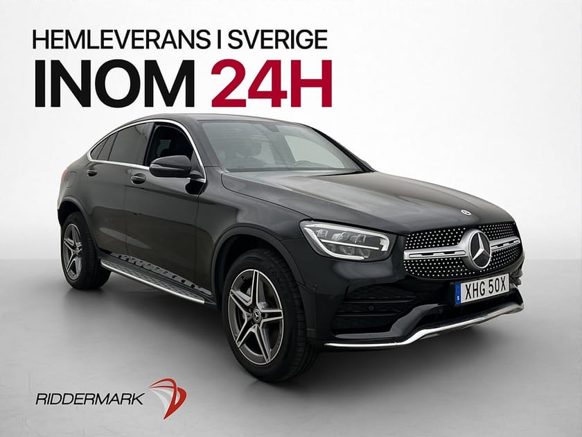Bild 1 av Mercedes-Benz GLC 300 de Coupé 4MATIC AMG Line Taklucka Drag Kamera Skinn