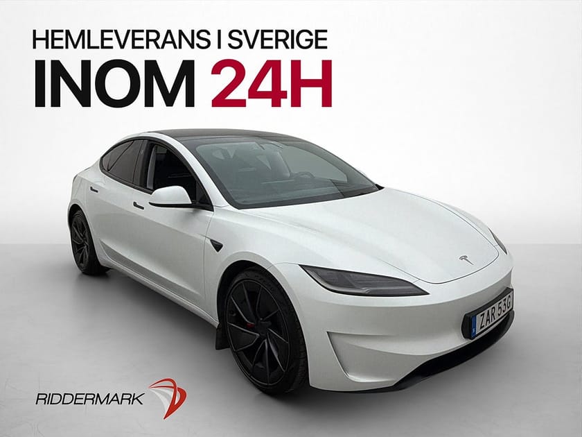 Bild 1 av Tesla Model 3 Performance 627hk Pano AP Värmepump