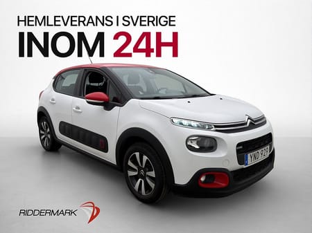Citroën C3 PureTech 82hk Feel P-Sensorer CarPlay Farthållare