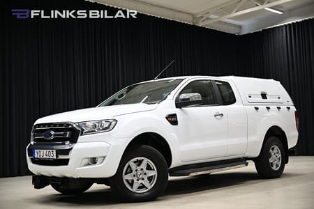 Ford Ranger SuperCab 160HK Automat|Kåpa|Drag|Värmare|Backkamera|Lågmil|Moms