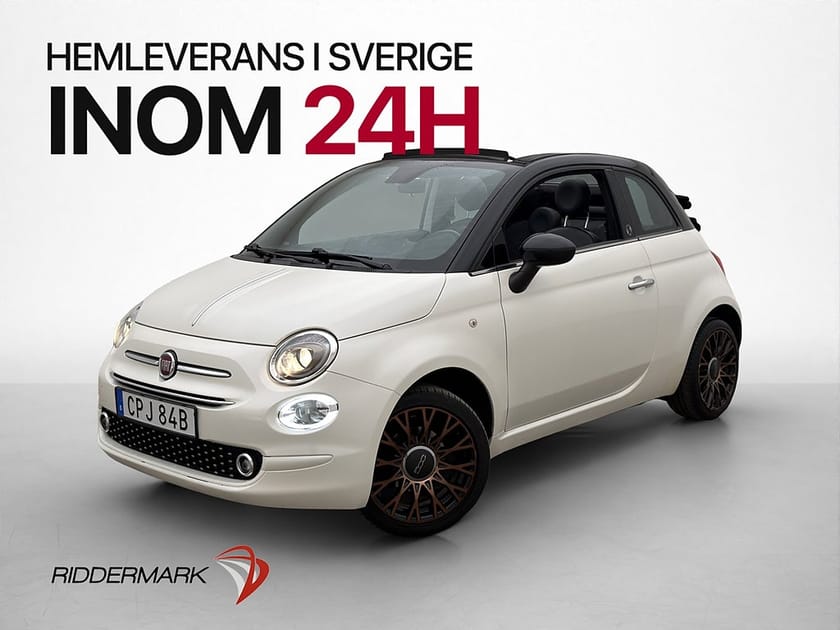 Bild 3 av Fiat 500 1.2 69hk Lounge Beats CarPlay Sensorer Farthållare