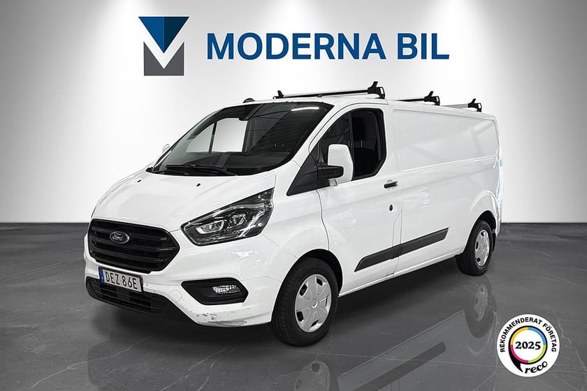 Bild 1 av Ford Transit Custom 300 2.0 Lång Drag 3-sits Moms Värmare B-kam