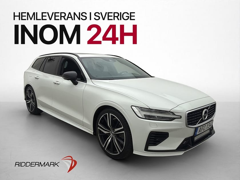 Bild 1 av Volvo V60 T8  AWD R-Design Pano H/K 360° Värmare Dragkrok