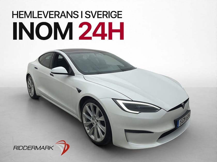 Bild 1 av Tesla Model S AWD Svensksåld Luftfjäd Pano Yoke-Ratt MOMS