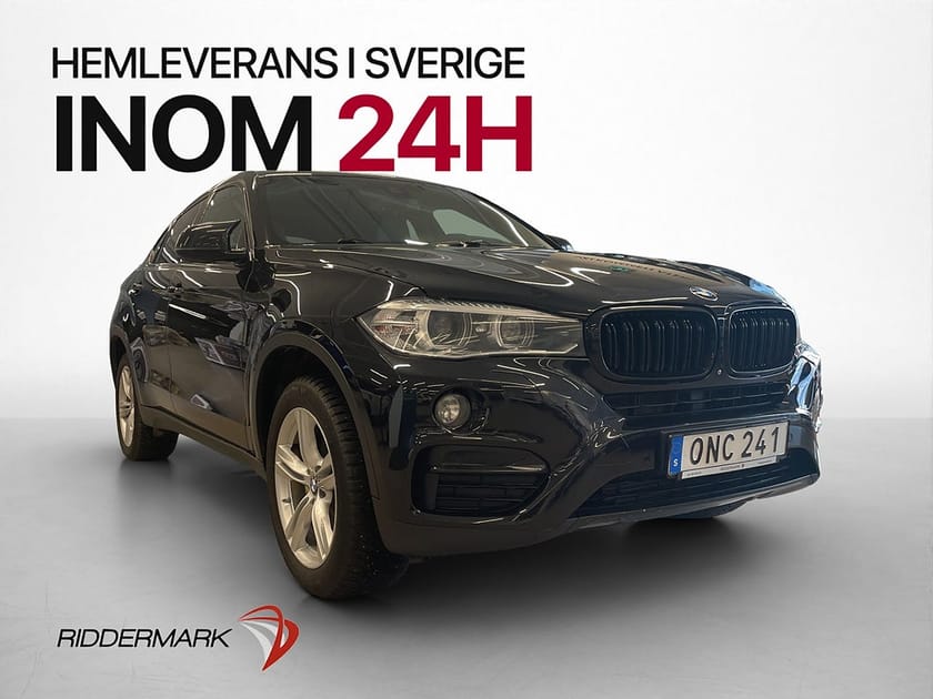 Bild 1 av BMW X6 xDrive40d 313hk Pano D-Värm H/K HUD Surround Drag