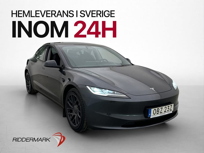 Bild 1 av Tesla Model 3 Long Range AWD Pano Värmepump AP Kamera Drag