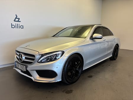 Mercedes-Benz C 220 d Panorama / Burmester Premium / P-sensorer / Dragkrok / AMG-paket