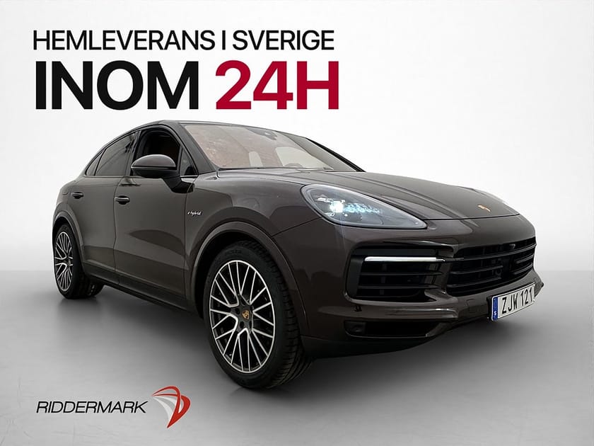 Bild 1 av Porsche Cayenne E-Hybrid Coupé AWD Sport Chrono Pano 360° HuD Moms