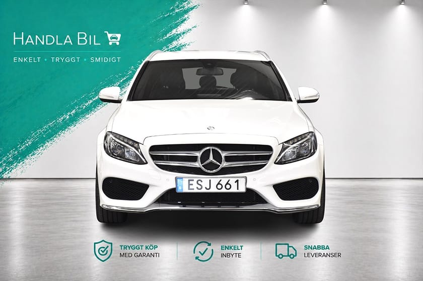 Bild 3 av Mercedes-Benz C 220 T d BlueTEC AMG Line Skinn Navi P-sensorer Dragkrok 170hk