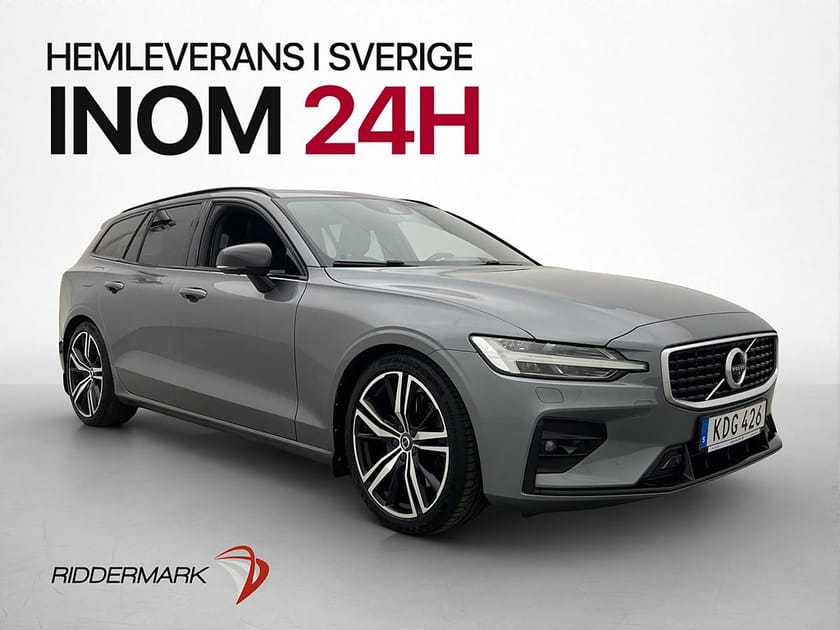 Bild 1 av Volvo V60 T5 R-Design Pano H/K Drag Skinn 360° HUD BLIS