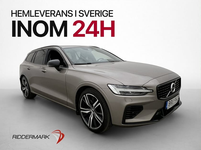 Bild 1 av Volvo V60 T6 AWD R-Design Värmare CarPlay Adaptiv MOMS Drag