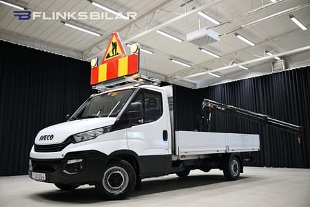 Iveco Daily 35-160 Chassi Cab 156HK L4 Automat|Långflak|Kranbil|3.5ton-dragvikt|Moms