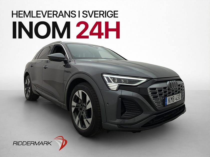 Bild 1 av Audi Q8 55 e-tron quattro Q S-Line Pano B&O 360° Drag Skinn Luftfjäd