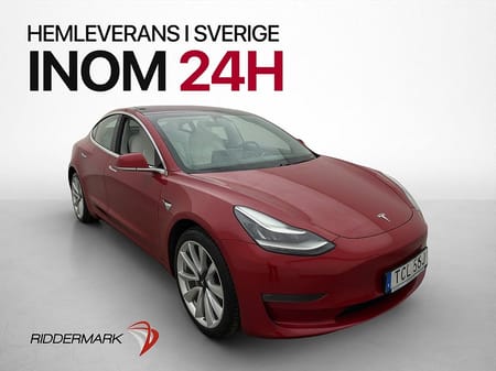 Tesla Model 3 Long Range AWD Autopilot Ljus-Interiör MOMS