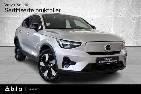 Volvo C40 Recharge Twin AWD 408Hk Plus, H.Feste, Varmepumpe, Panorama, App