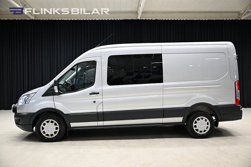 Bild 3 av Ford Transit 350 Crew Van 170HK Dubbelhytt|5-Sits|Drag|Värmare|Moms