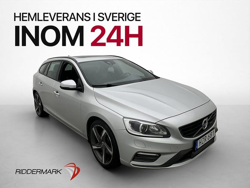 Bild 1 av Volvo V60 D4 AWD R-Design VOC T-Lucka Drag D-Värmare Navi
