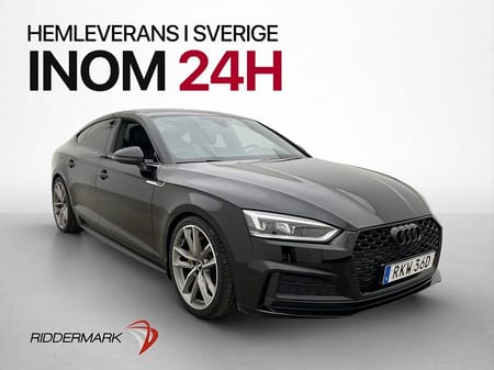 Audi A5 Sportback 45 TFSI quattro 245hk S-Line Sensorer Svart-Optik