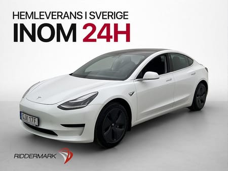 Tesla Model 3 Standard Range Plus Svensksåld Panorama Kamera
