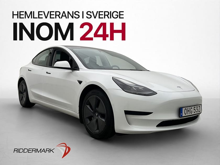 Bild 1 av Tesla Model 3 Standard Range Plus Pano Kamera Värmepump