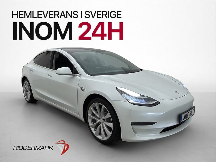 Bild 1 av Tesla Model 3 Long Range AWD Sv-Såld Autopilot Pano Kamera