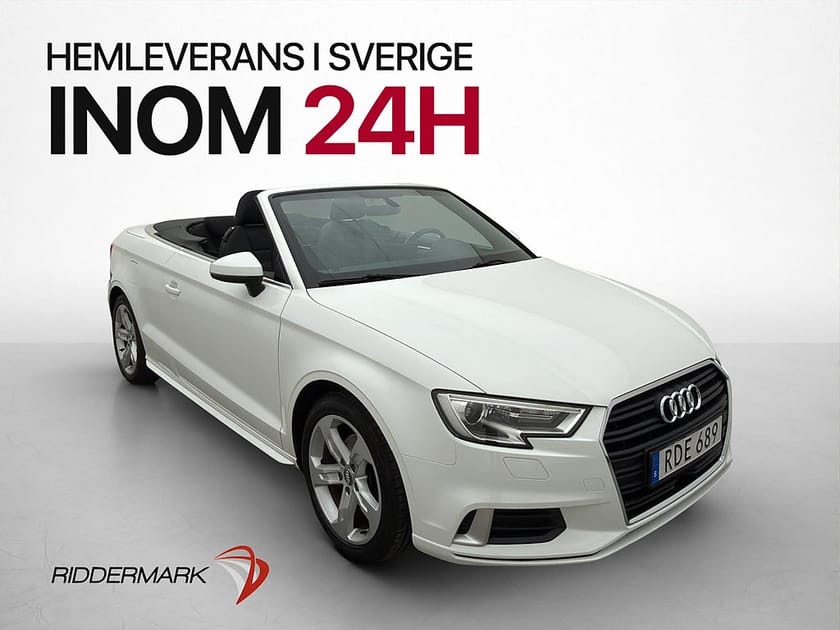 Bild 1 av Audi A3 Cabriolet Cab 1.5 TFSI 150hk Sensorer Farthållare 558kr Skatt