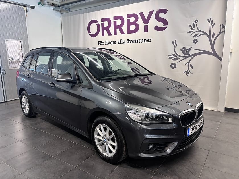 Bild 1 av BMW 218i Gran Tourer Aut Advantage 7-sits Drag V-Hjul Elbaklucka