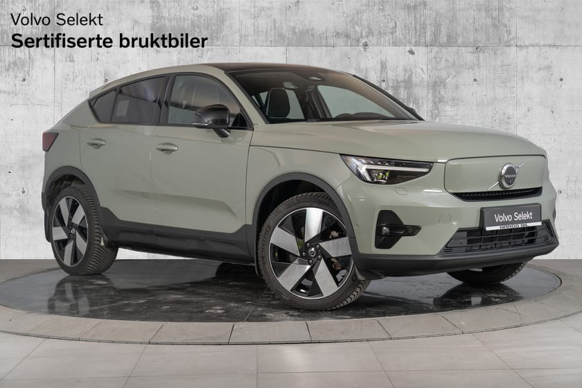 Bilde 1 av Volvo C40 Recharge Twin motor 408 hk Ultimate. 360/Soltak/Pixel lys/Varmepumpe/HK