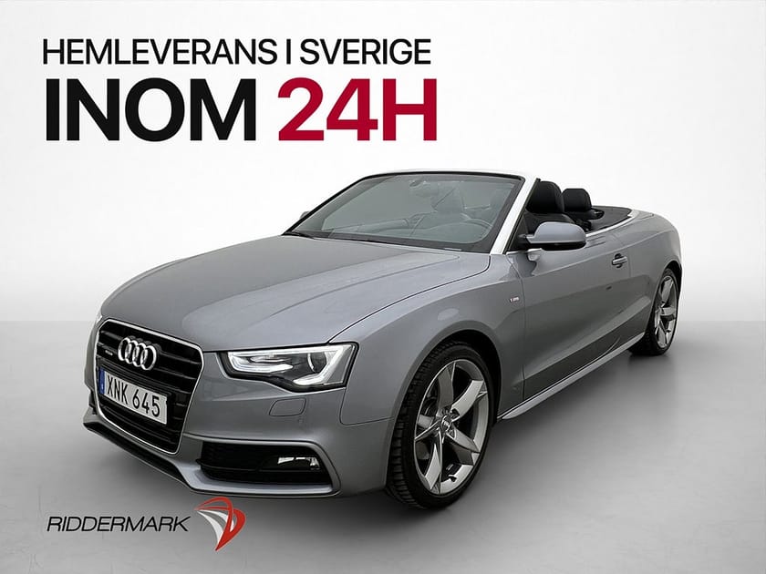 Bild 3 av Audi A5 Cabriolet 2.0 TFSI 225hk Quattro S-Line P-sens Skinn