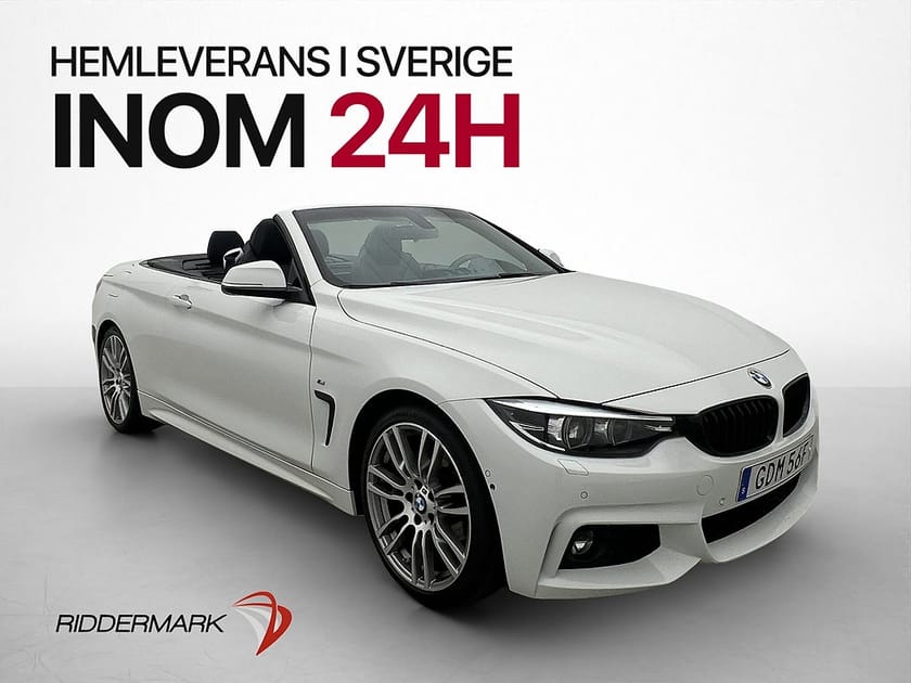 Bild 1 av BMW 420i Cabriolet 420 Convertible 184hk M Sport 360° Surround Skinn HiFi