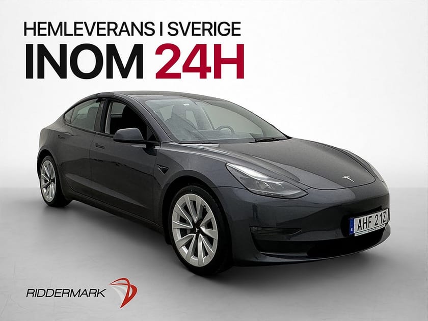 Bild 1 av Tesla Model 3 Long Range AWD MOMS Auopilot Pano Värmare 360°