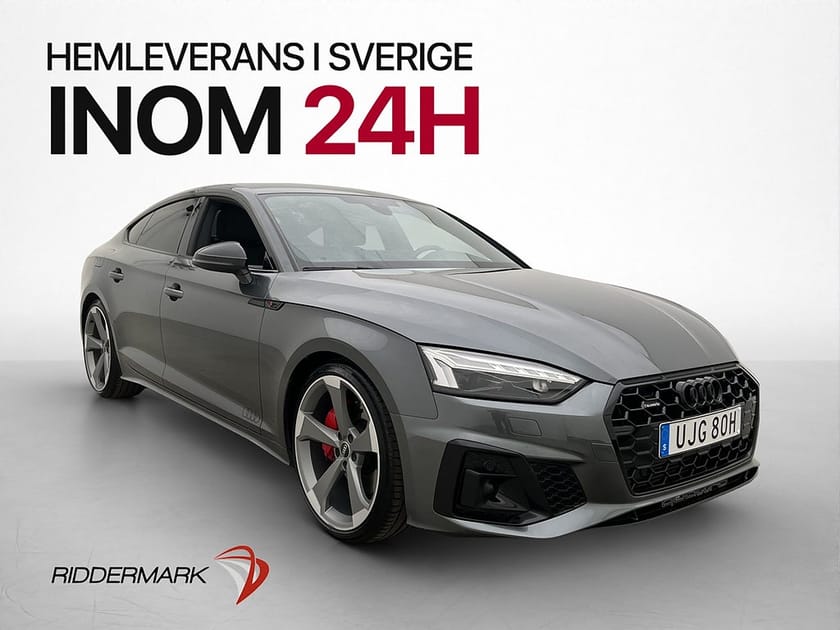 Bild 1 av Audi A5 Sportback 45 TFSI quattro Q S line Drag Värmare Cockpit Kamera Navi