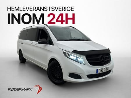 Mercedes-Benz V 220d 3.1t 220 X-Lång Värm Drag Kamera 2xDörr 7-Sits