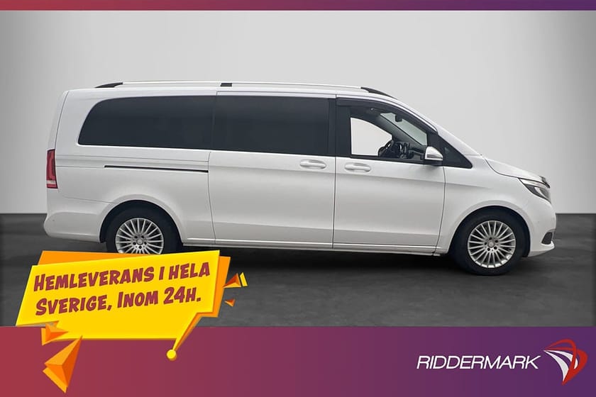 Bild 2 av Mercedes-Benz V 220d 3.1t 220 X-Lång Värm Drag Kamera 2xDörr 7-Sits